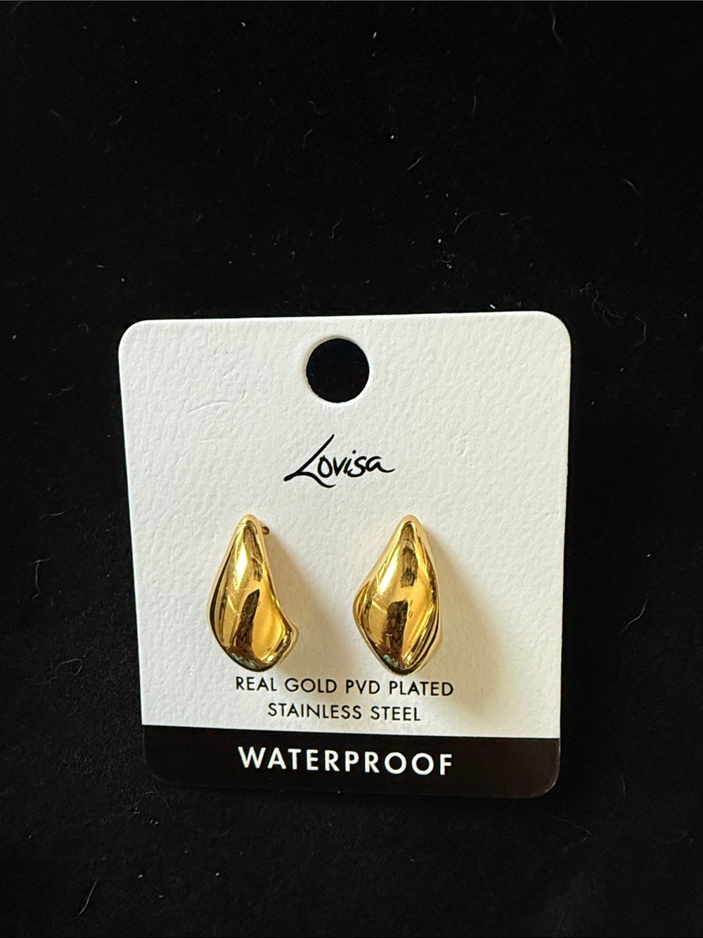 Lovisa Gold Teardrop Stud Earrings